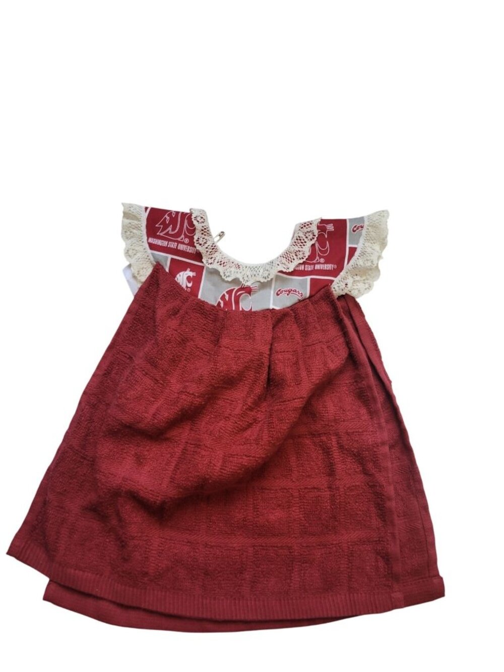 NWOT Washington State College Football  Dishtowel Dress Fans Decor Sport Fans
